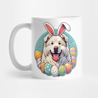 Maremma Sheepdog's Easter Celebration with Bunny Ears Mug